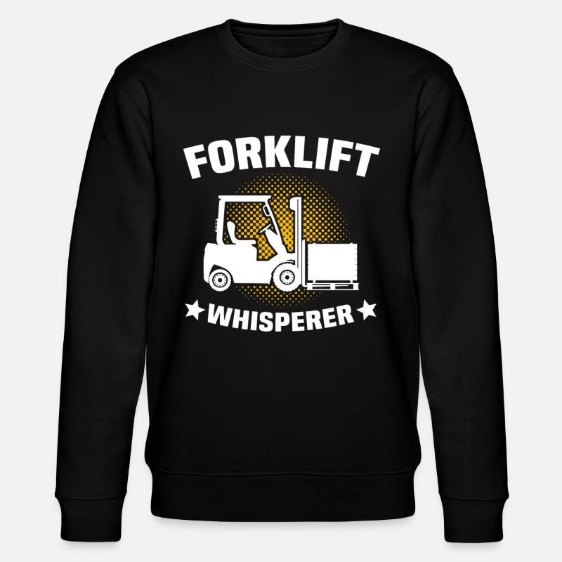 Stapler Flüsterer Staplerfahrer - Stanley/Stella Unisex Bio-Sweatshirt CHANGER  - Schwarz