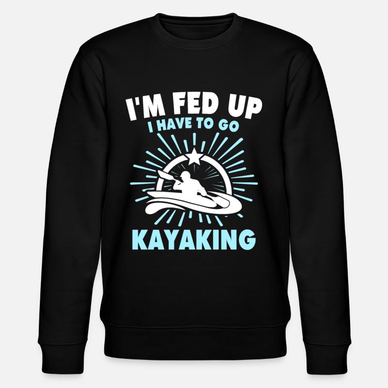 Kayaking Kayaker - Stanley/Stella CHANGER Unisex Organic Sweatshirt - black