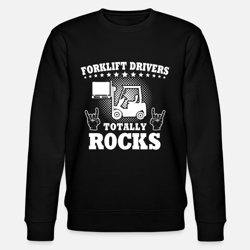 Staplerfahrer Stapler Gabelstapler - Stanley/Stella Unisex Bio-Sweatshirt CHANGER  - Schwarz
