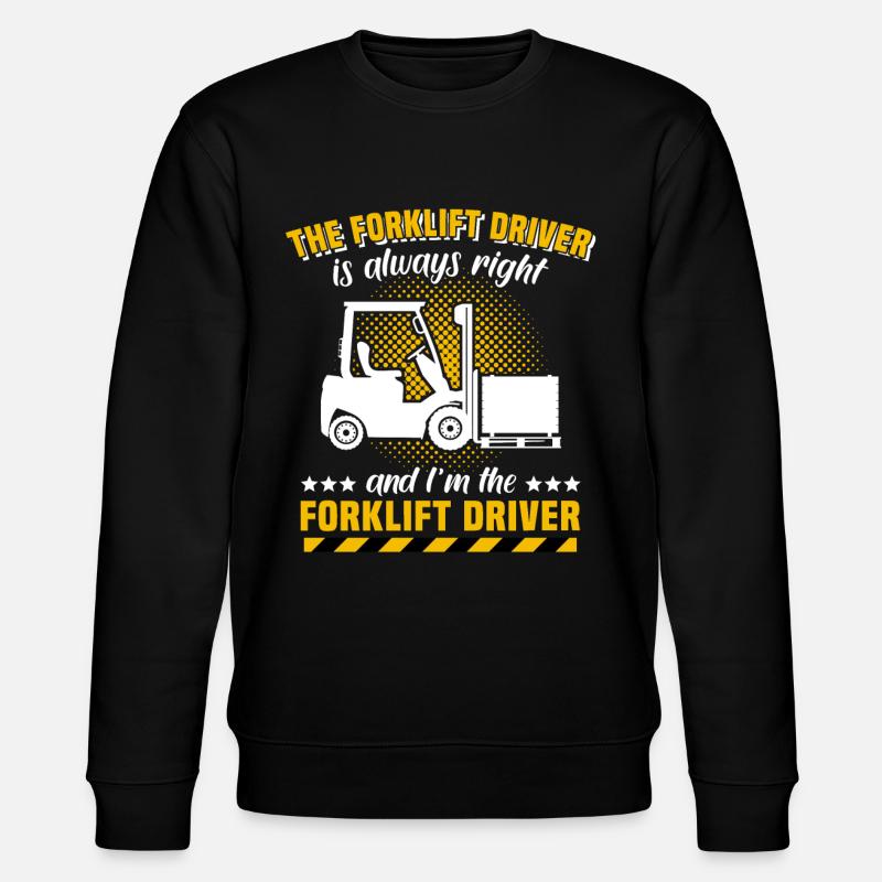 Gabelstapler Staplerfahrer Stapler - Stanley/Stella Unisex Bio-Sweatshirt CHANGER  - Schwarz