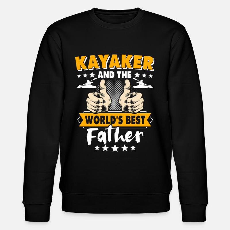 Kayak Papa Kayaking - Sweat bio CHANGER Stanley/Stella Unisexe - noir