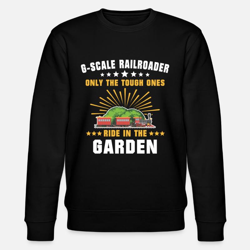 Gartenbahn Modellbahn Spur G - Stanley/Stella Unisex Bio-Sweatshirt CHANGER - Schwarz