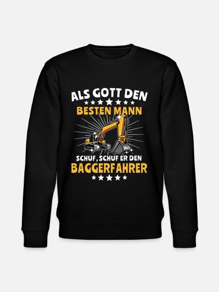 Baggerführer Bagger Baggerfahrer - Stanley/Stella Unisex Bio-Sweatshirt CHANGER  - Schwarz