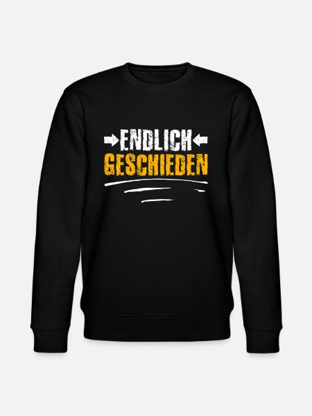 Endlich geschieden Scheidungsparty Scheidung - Stanley/Stella Unisex Bio-Sweatshirt CHANGER  - Schwarz