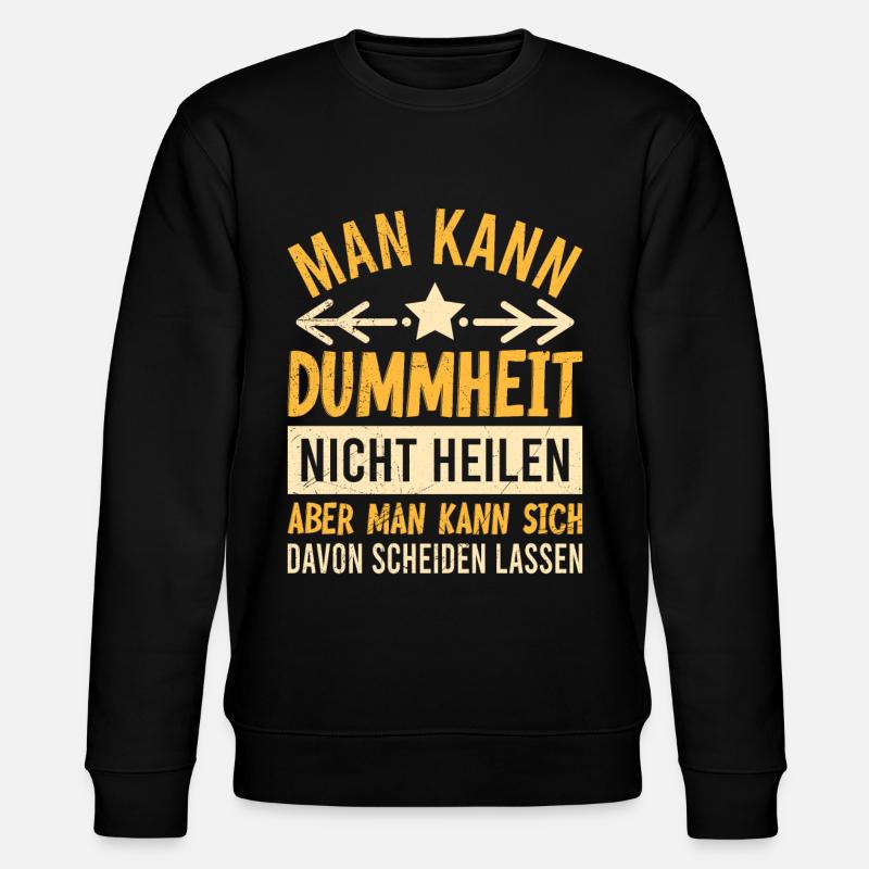 Scheidungsparty cooler Ex Mann Scheidung - Stanley/Stella Unisex Bio-Sweatshirt CHANGER  - Schwarz