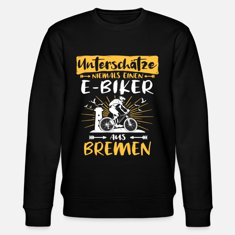 Bremen Ebike Bremer Ebiker - Sweat bio CHANGER Stanley/Stella Unisexe - noir
