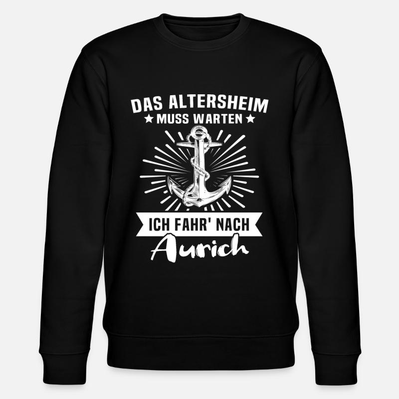 Aurich Auricher - Stanley/Stella Unisex Bio-Sweatshirt CHANGER  - Schwarz