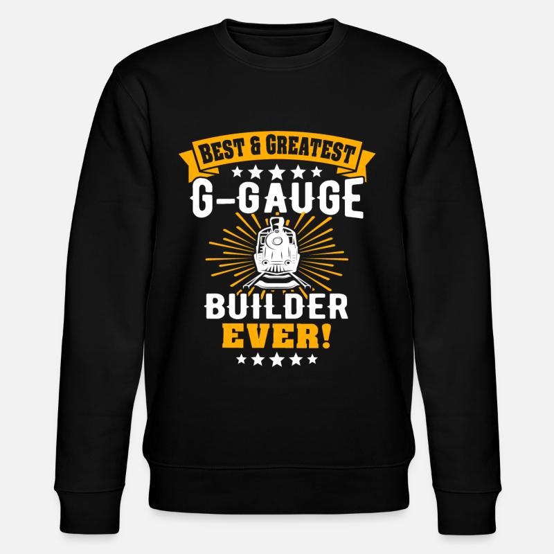 Gartenbahn Garteneisenbahn Spur G - Stanley/Stella Unisex Bio-Sweatshirt CHANGER  - Schwarz