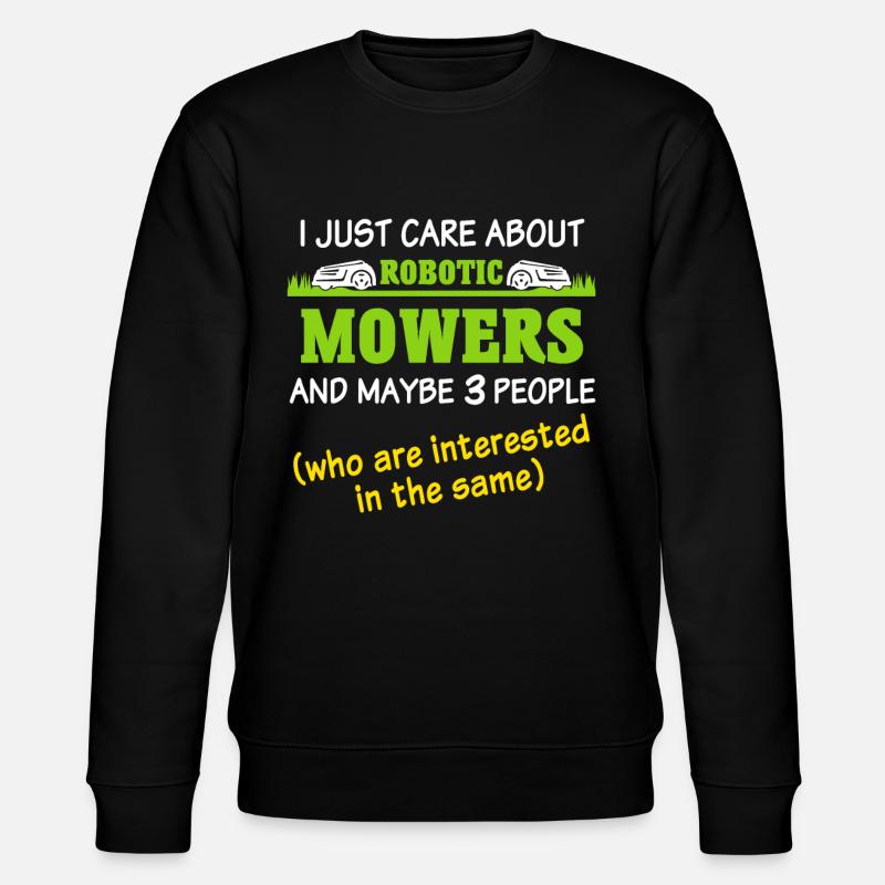 Mähroboter Rasenmäher Roboter - Stanley/Stella Unisex Bio-Sweatshirt CHANGER - Schwarz
