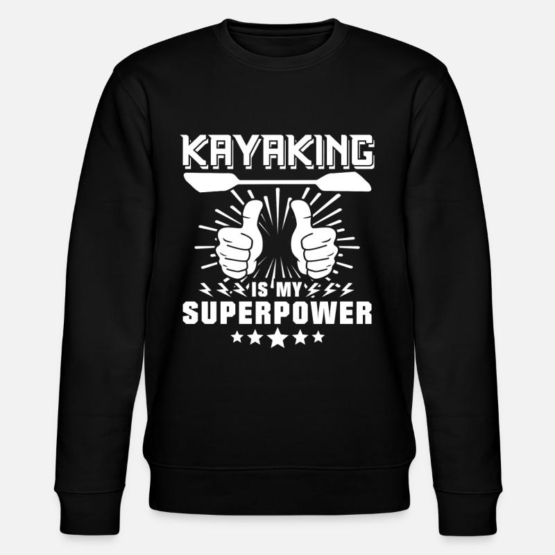 Kayak Kayaking - Stanley/Stella CHANGER Unisex Organic Sweatshirt - black