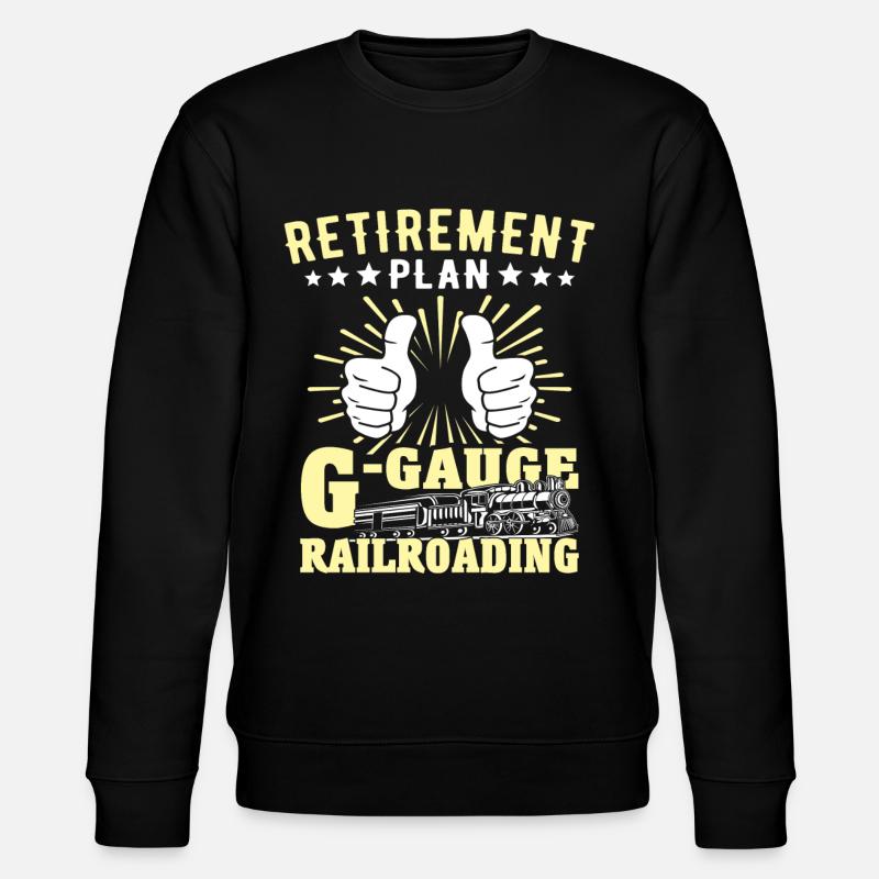 Garteneisenbahn Spur G - Stanley/Stella Unisex Bio-Sweatshirt CHANGER  - Schwarz