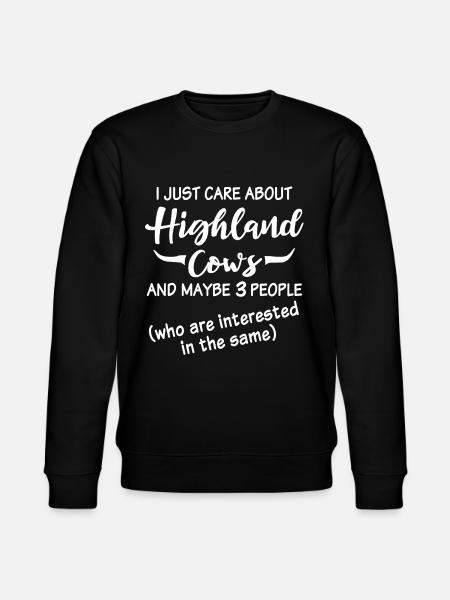 Highland Cow - Stanley/Stella CHANGER Unisex Organic Sweatshirt - black