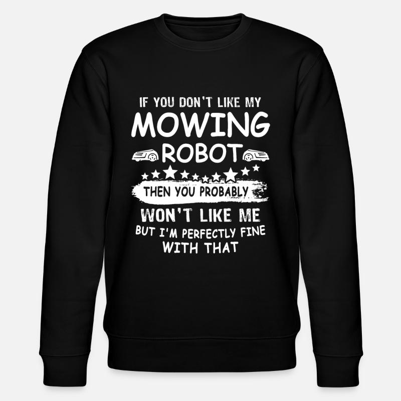 Mähroboter - Stanley/Stella Unisex Bio-Sweatshirt CHANGER - Schwarz