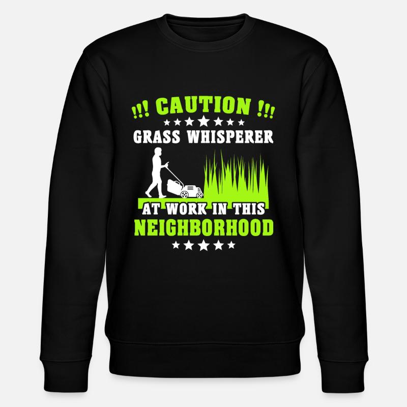 Rasenmäher Rasen Flüsterer - Stanley/Stella Unisex Bio-Sweatshirt CHANGER - Schwarz