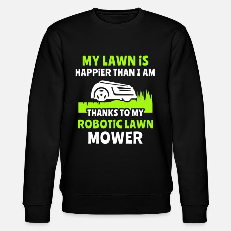 Mähroboter - Stanley/Stella Unisex Bio-Sweatshirt CHANGER  - Schwarz