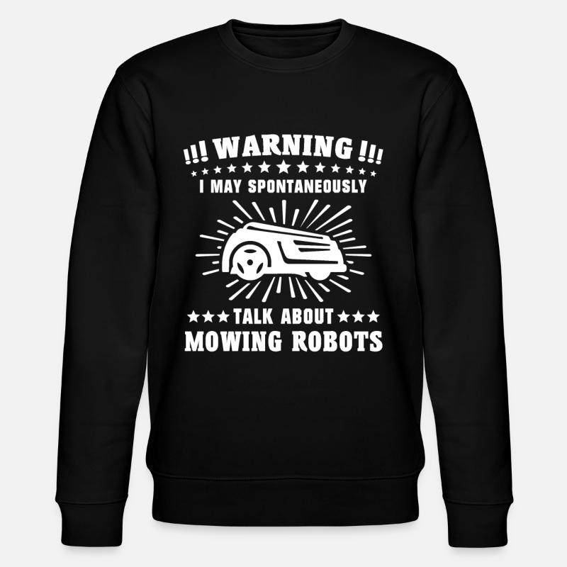 Mähroboter - Stanley/Stella Unisex Bio-Sweatshirt CHANGER  - Schwarz