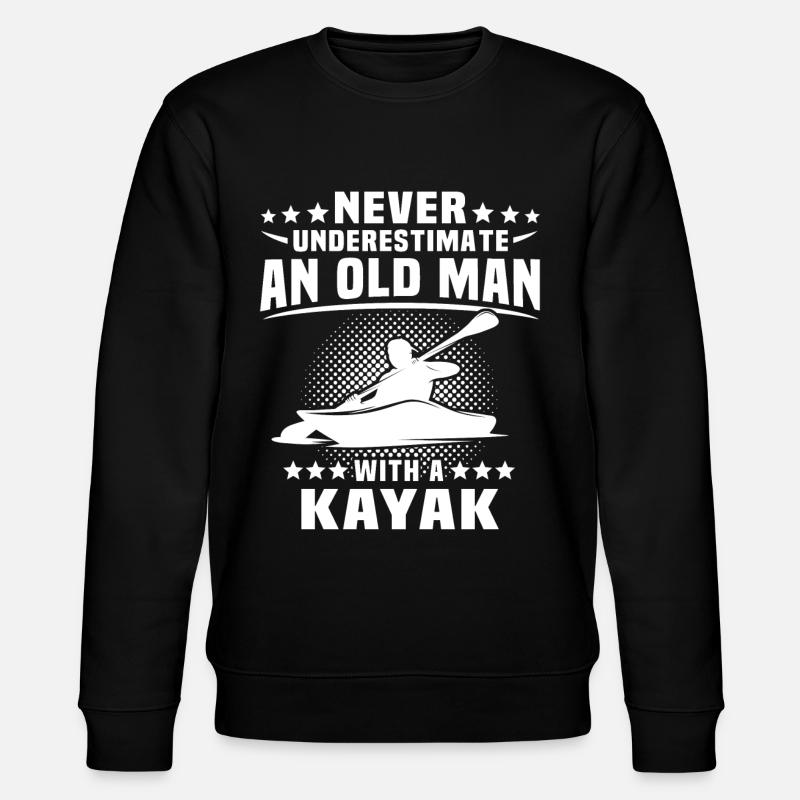 Kayak Kayaking - Stanley/Stella Unisex Bio-Sweatshirt CHANGER  - Schwarz