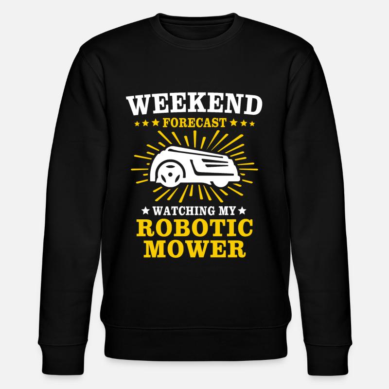 Mähroboter - Stanley/Stella Unisex Bio-Sweatshirt CHANGER  - Schwarz