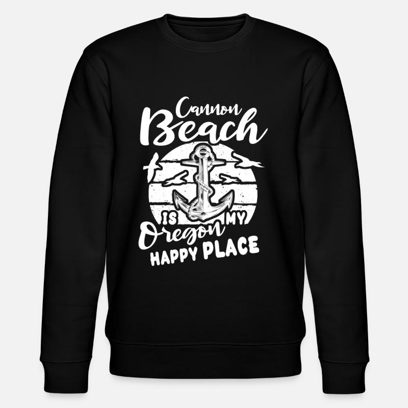 Cannon Beach OR - Stanley/Stella CHANGER Unisex Organic Sweatshirt - black