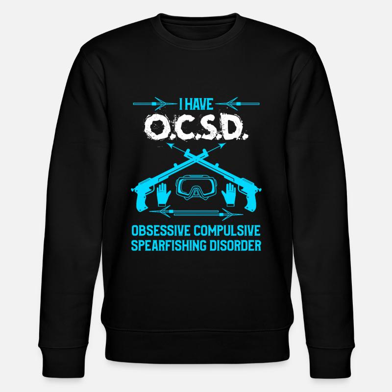 Speerfischen O.C. Spearfishing - Stanley/Stella Unisex Bio-Sweatshirt CHANGER  - Schwarz