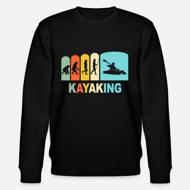 Kayak Evolution Kayaking - Stanley/Stella CHANGER Unisex Organic Sweatshirt - black