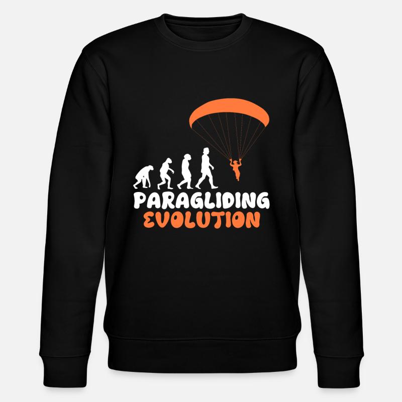 Paragliding Evolution Gleitschirmflieger Girls - Stanley/Stella Unisex Bio-Sweatshirt CHANGER  - Schwarz