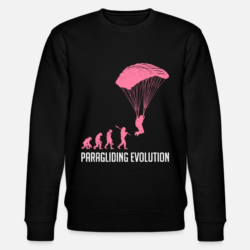 Paragliding Evolution Gleitschirmfliegen Damen - Stanley/Stella Unisex Bio-Sweatshirt CHANGER  - Schwarz