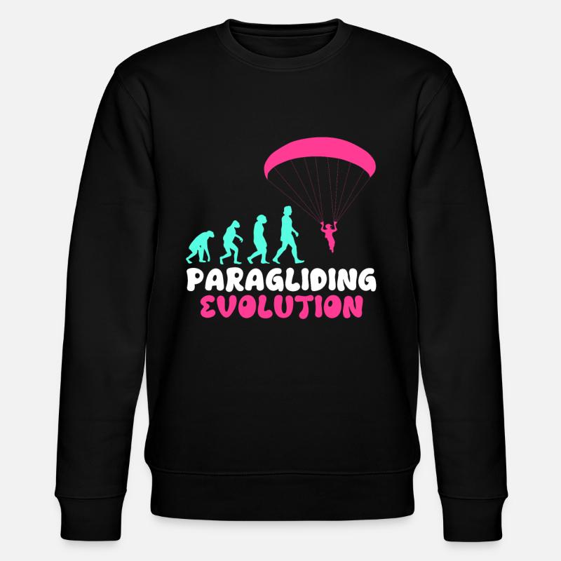 Paragliding Evolution Paraglider Girls - Stanley/Stella CHANGER Unisex Organic Sweatshirt - black