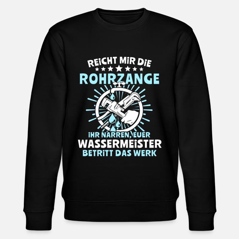 Wassermeister Sprüche - Stanley/Stella Unisex Bio-Sweatshirt CHANGER - Schwarz