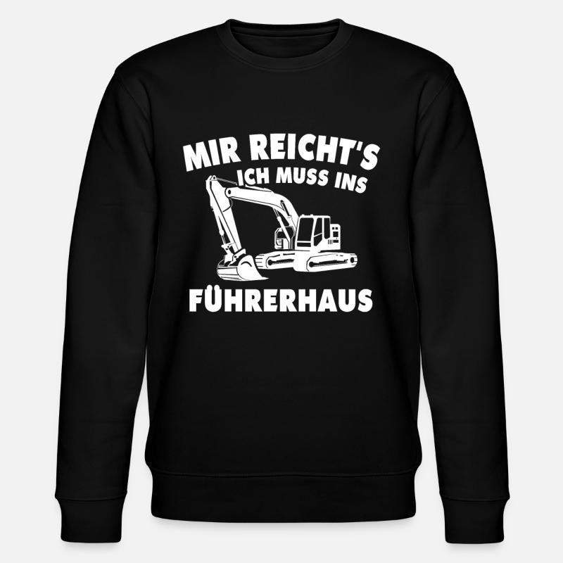 Baggerführer Geschenk - Stanley/Stella Unisex Bio-Sweatshirt CHANGER  - Schwarz