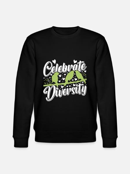 Canaries Celebrate Diversity Canary - Stanley/Stella CHANGER Unisex Organic Sweatshirt - black