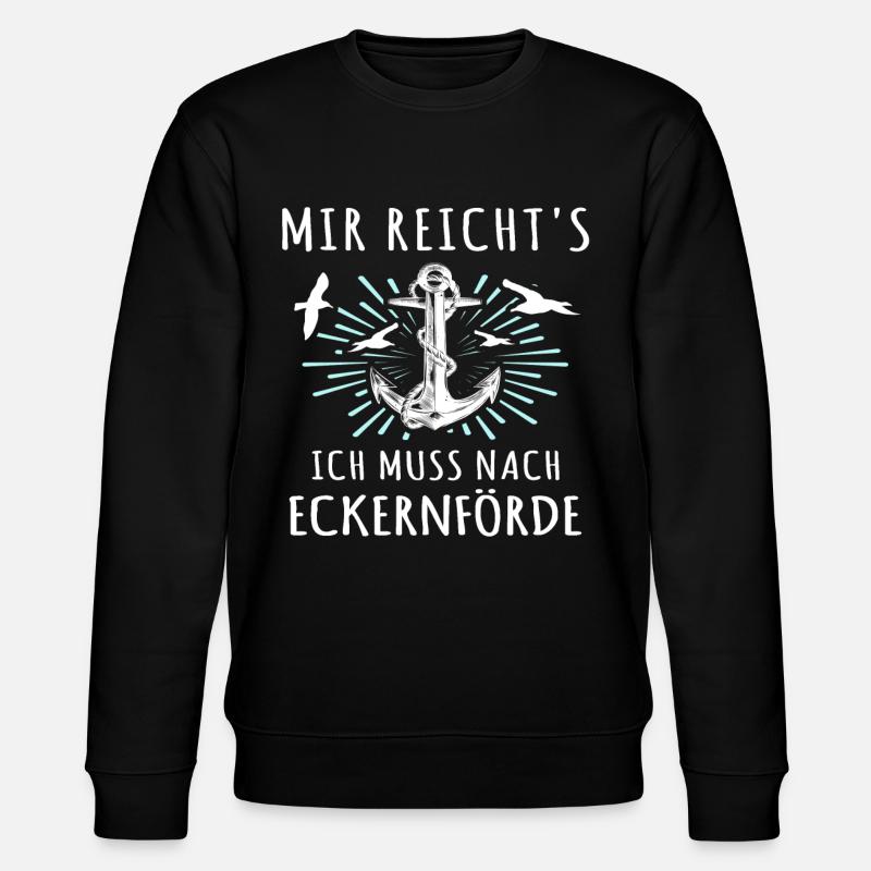 Eckernförde Eckernförder - Stanley/Stella Unisex Bio-Sweatshirt CHANGER  - Schwarz