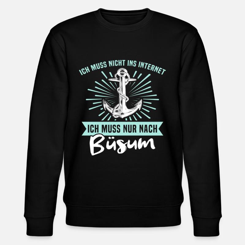 Büsum Sprüche - Stanley/Stella Unisex Bio-Sweatshirt CHANGER - Schwarz