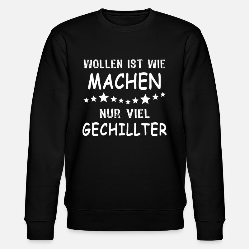 Machen Wollen - Stanley/Stella Unisex Bio-Sweatshirt CHANGER  - Schwarz