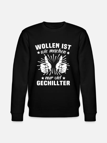 Machen Wollen - Stanley/Stella Unisex Bio-Sweatshirt CHANGER  - Schwarz