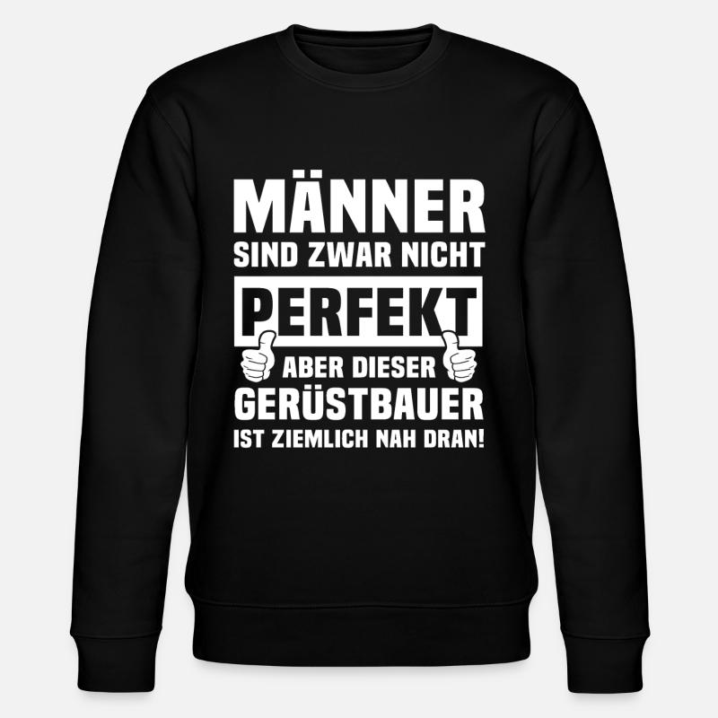 Gerüstbauer - Stanley/Stella Unisex Bio-Sweatshirt CHANGER  - Schwarz
