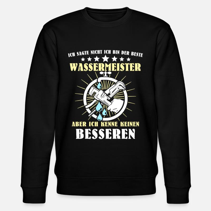 Bester Wassermeister - Stanley/Stella Unisex Bio-Sweatshirt CHANGER - Schwarz