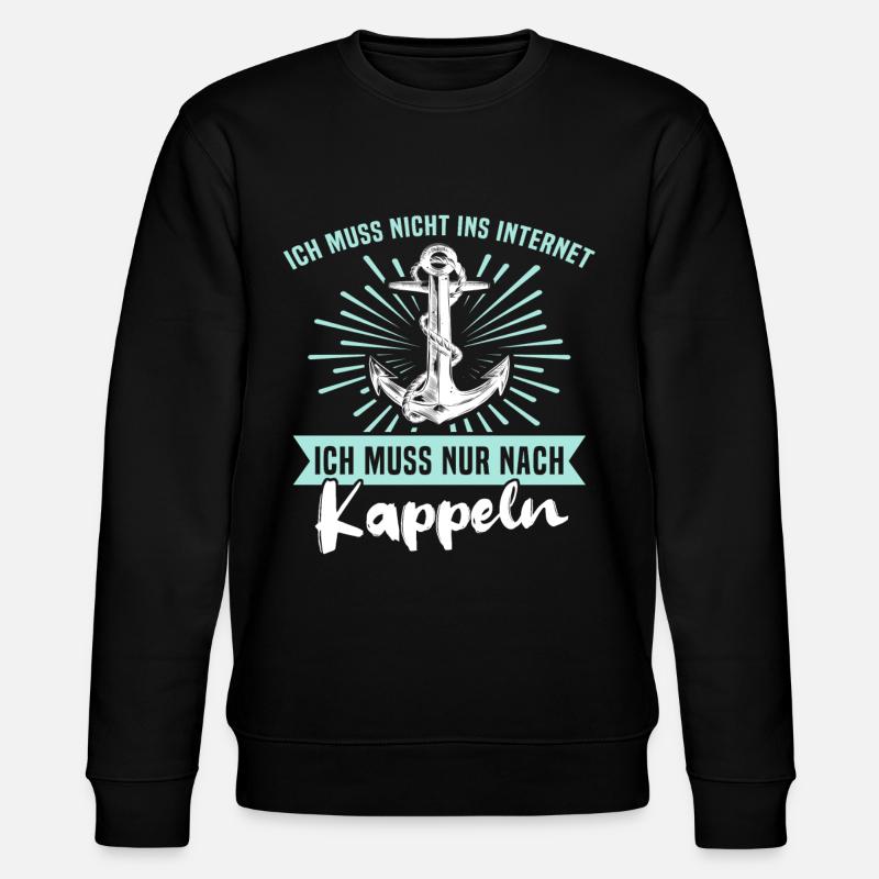Kappeln Sprüche Kappelner Spruch - Stanley/Stella Unisex Bio-Sweatshirt CHANGER  - Schwarz