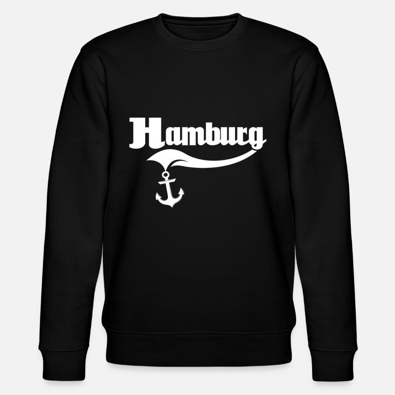 Hamburg Hamburger - Stanley/Stella Unisex Bio-Sweatshirt CHANGER  - Schwarz