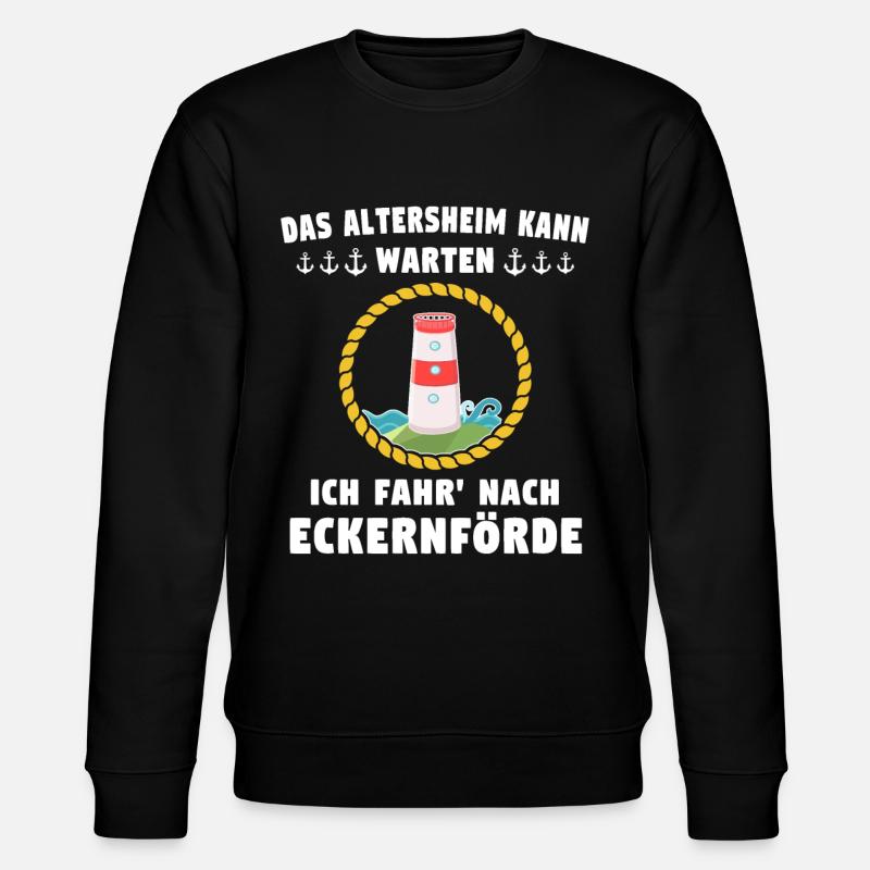 Eckernförde Spruch - Stanley/Stella Unisex Bio-Sweatshirt CHANGER  - Schwarz