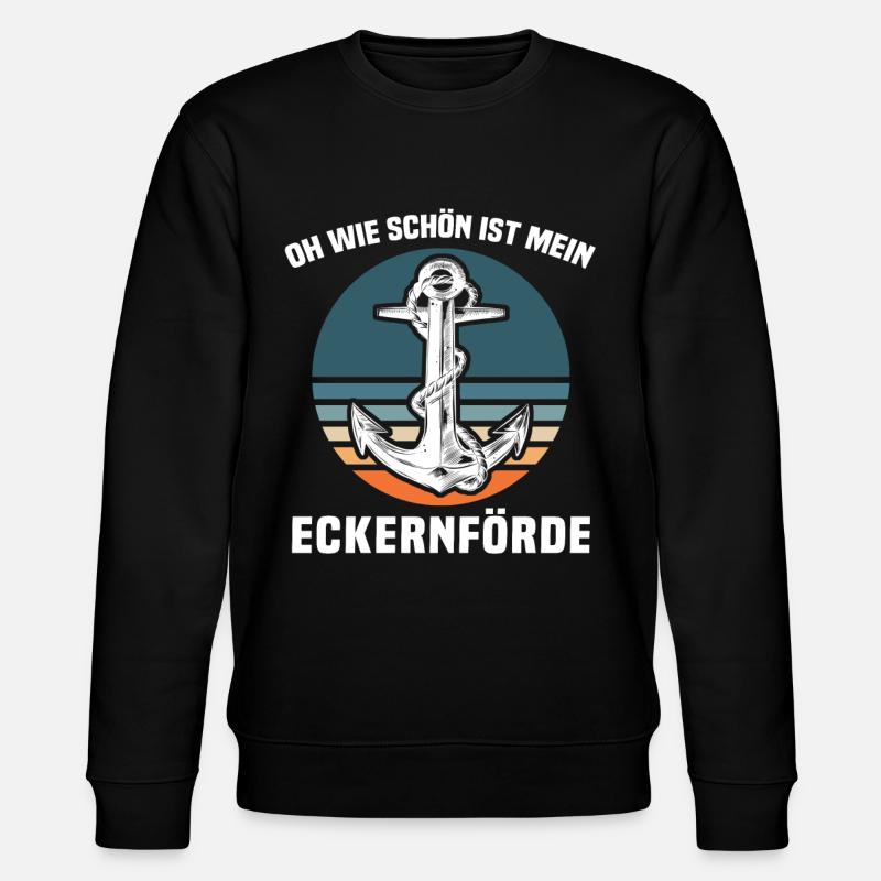 Eckernförde - Stanley/Stella Unisex Bio-Sweatshirt CHANGER  - Schwarz