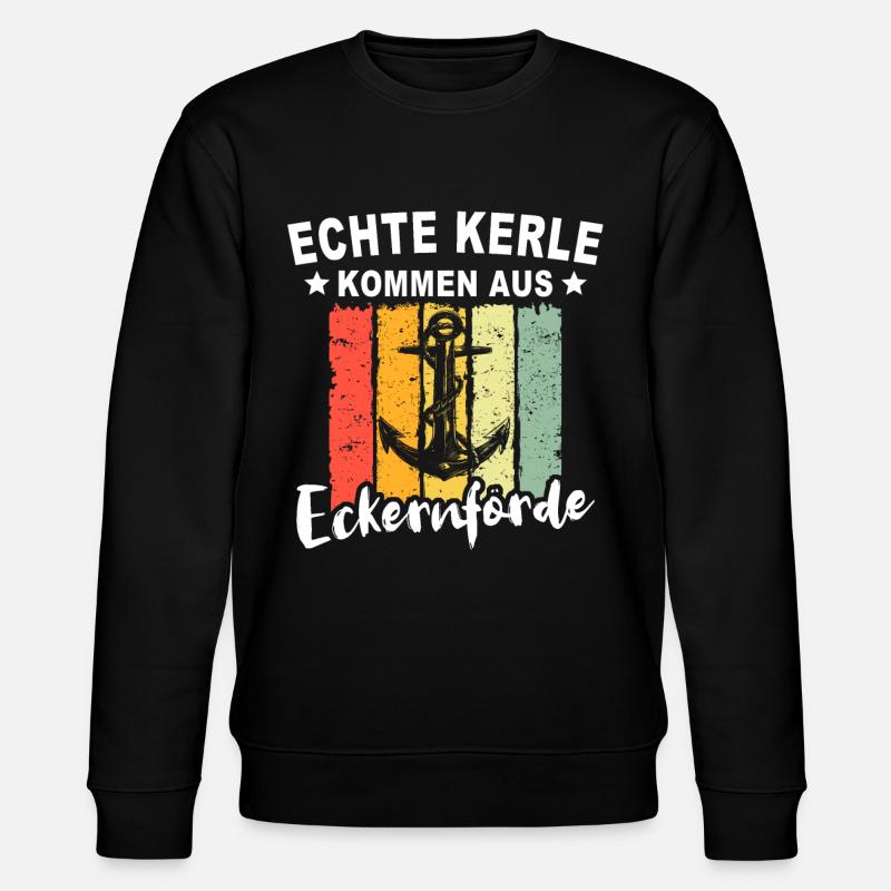 Eckernförde Sprüche - Stanley/Stella Unisex Bio-Sweatshirt CHANGER - Schwarz