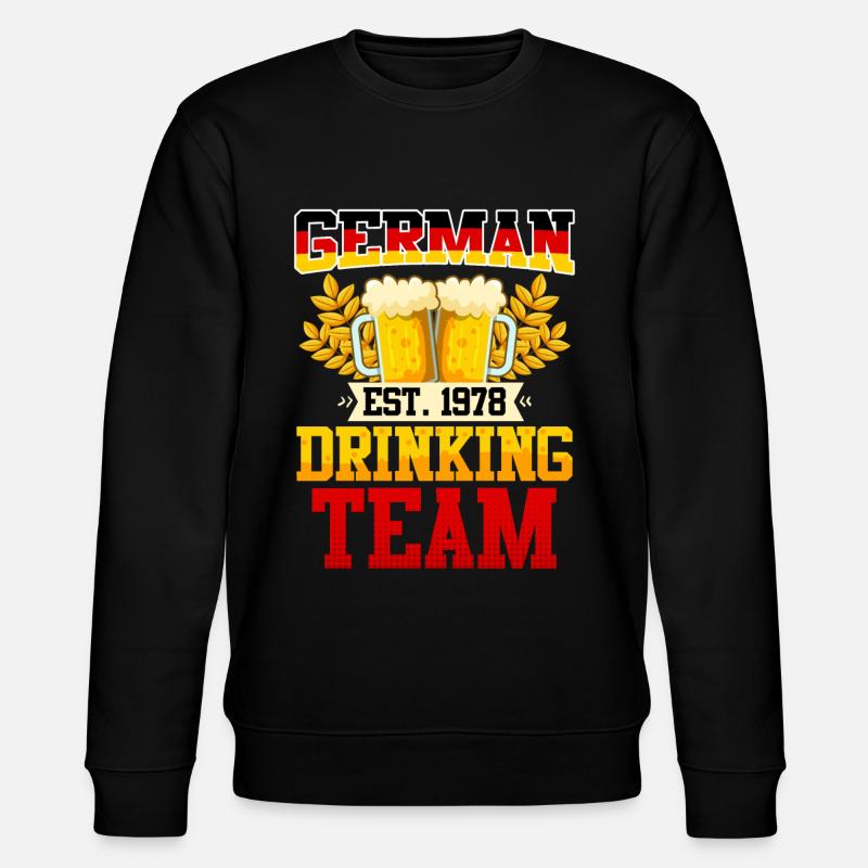 German Drinking Team Biertrinker Deutschland - Stanley/Stella Unisex Bio-Sweatshirt CHANGER - Schwarz