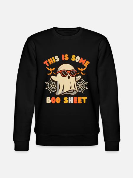 Halloween Ghost Sunglasses - Stanley/Stella CHANGER Unisex Organic Sweatshirt - black