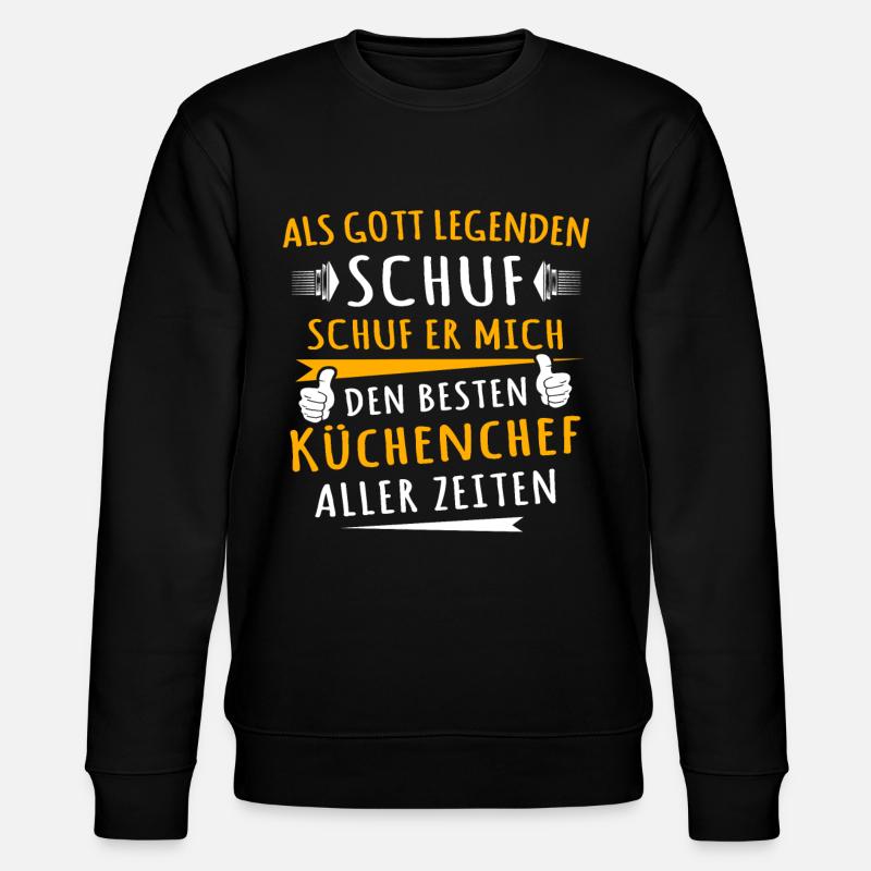 Küchenchef - Stanley/Stella Unisex Bio-Sweatshirt CHANGER  - Schwarz