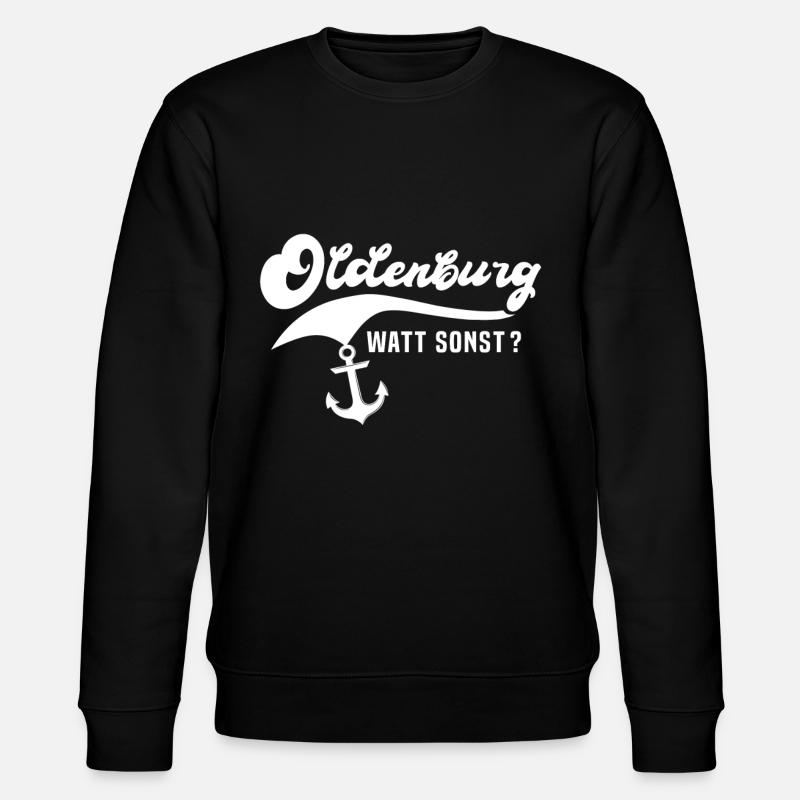 Oldenburg Oldenburger - Stanley/Stella Unisex Bio-Sweatshirt CHANGER  - Schwarz