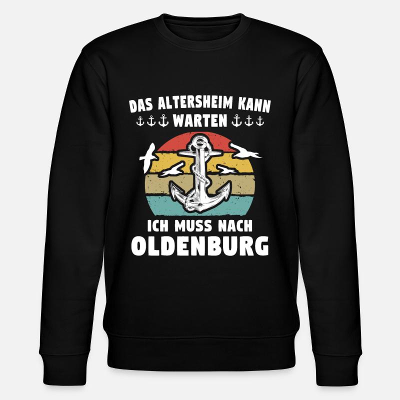 Oldenburg Oldenburger - Stanley/Stella Unisex Bio-Sweatshirt CHANGER  - Schwarz