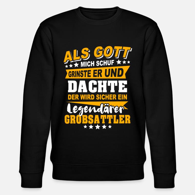 Grobsattler - Stanley/Stella Unisex Bio-Sweatshirt CHANGER  - Schwarz