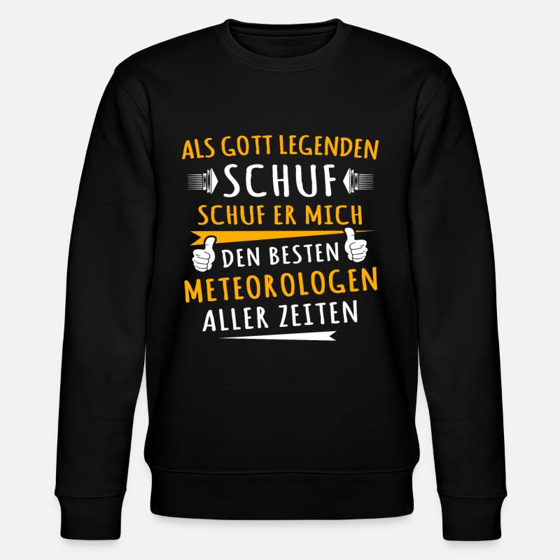 Meteorologe - Stanley/Stella Unisex Bio-Sweatshirt CHANGER  - Schwarz