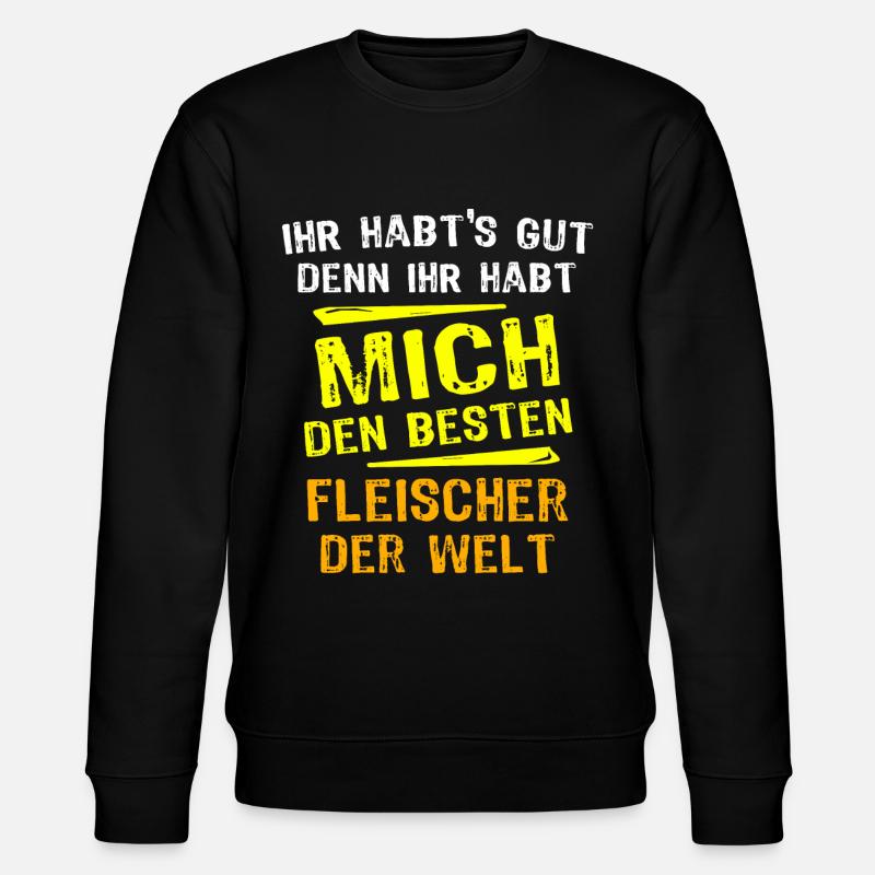 Fleischer Geschenk - Stanley/Stella Unisex Bio-Sweatshirt CHANGER  - Schwarz